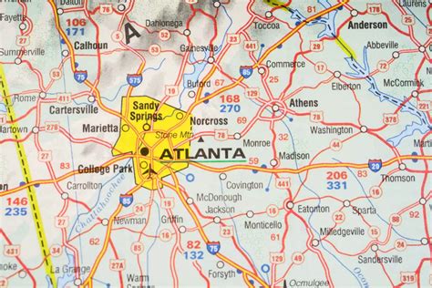 map of atlanta ga cities.